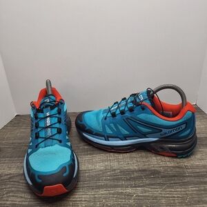 Salomon Womens Wings Pro 2 Blue Trail Running Shoes Sneakers Size 6.5
